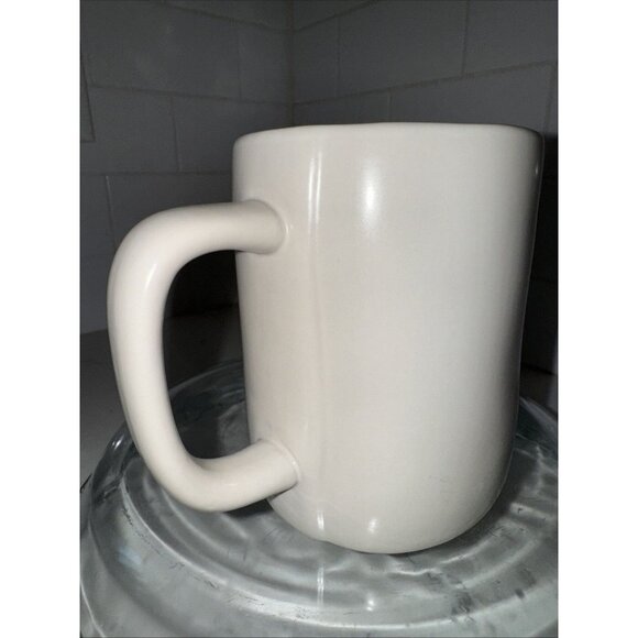 Rae Dunn by Magenta Fall Mug “APPLE CIDER” Burgundy Interior - Picture 3 of 9